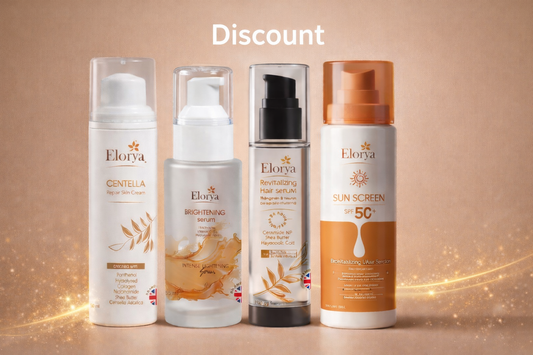 Sun protection spf50+ & Centella & Revitalizing hair serum &  Brightening Serum