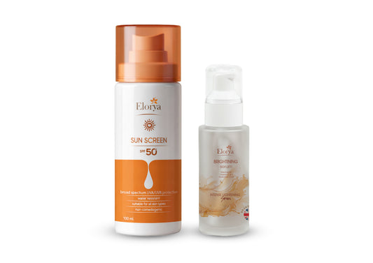 Sun protection spf50+ &  Brightening Serum
